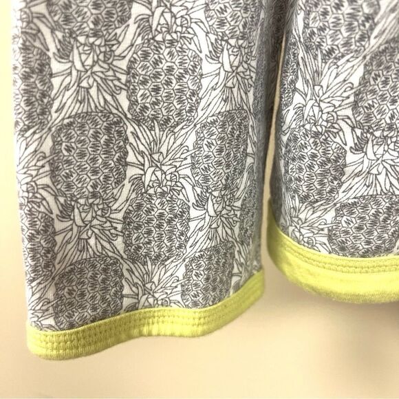 👠Talbots zip up pineapple print sweatshirt Size L - Picture 2 of 5